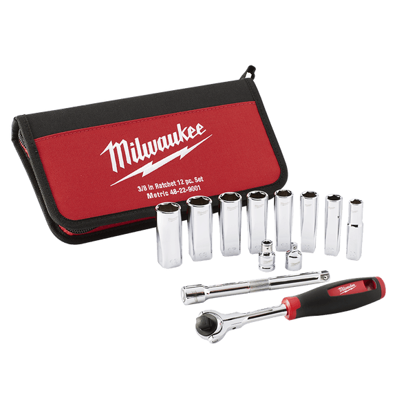 3/8" Drive Socket Set - 12pc Metric