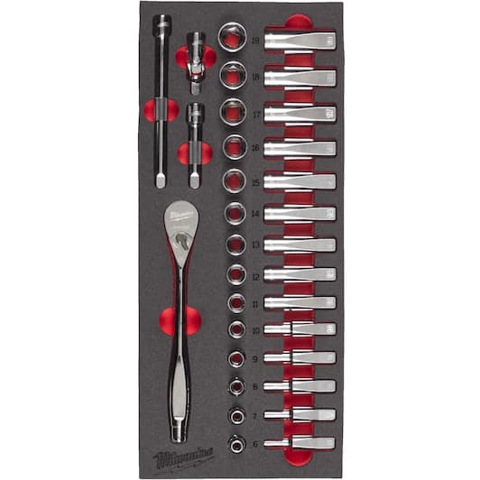 3/8" Ratchet and Socket Set Foam Insert