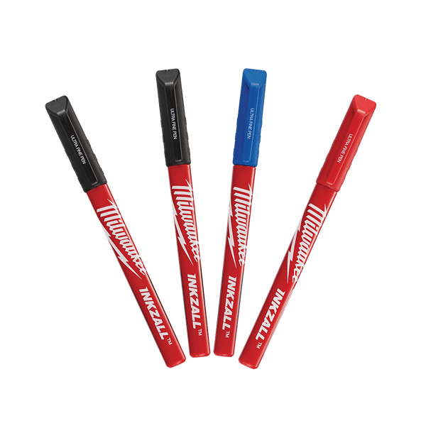 INKZALL™ Coloured Ultra Fine Point Pens (4 Pk)