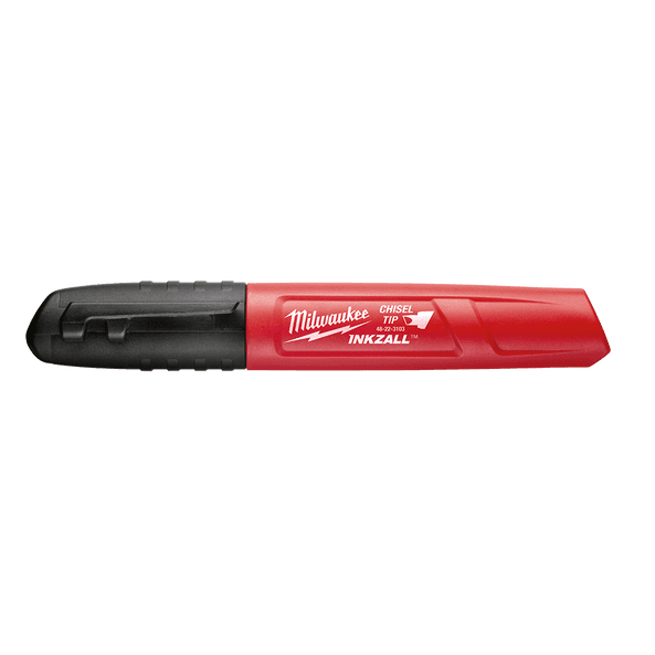 INKZALL™ Medium Chisel Black Marker