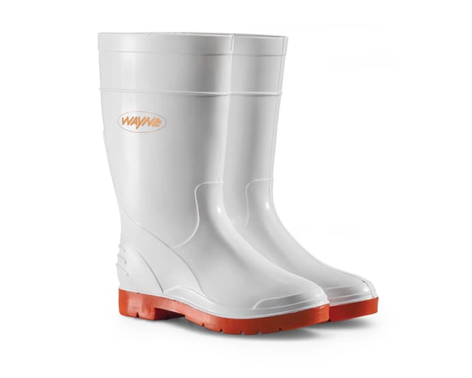 Duralight Ladies Gumboot NSTC White/Red